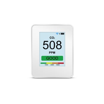 CO2 детектор Cafu P1-C, обхват 400–9999 ppm, точност 5%, дисплей 240x320, захранване 5V