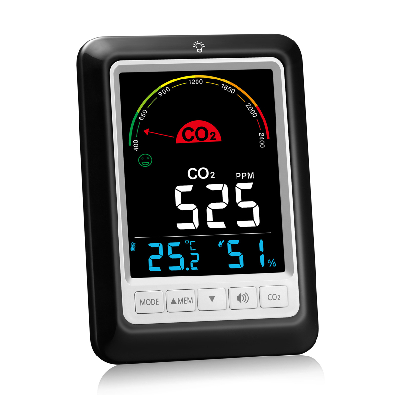 CO2 детектор за вътрешна температура и влажност, модел BJ8228, обхват на измерване: CO2, температура, влажност, точност: ±50 ppm