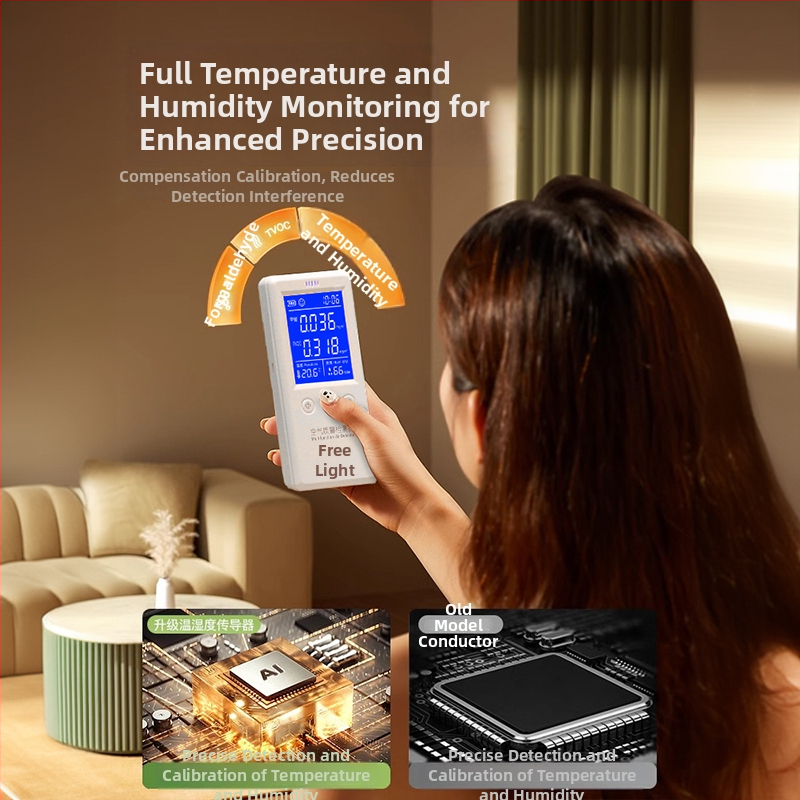 Детектор за формалдехид – домашна употреба, тест за качество на въздуха в закрити помещения, модел LMP-ZSC