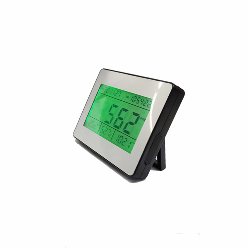 Портативен CO2 детектор TL-2000 TEARERTECH: измерва CO2, температура, влажност, атмосферно налягане и височина; диапазон 0-9999 ppm, точност ±50 ppm ±5% rdg (0-5000)