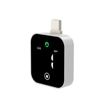 Detektor CO a metánu pre vozidlá, 2 v 1, rozsah 0-500 ppm, USB 5V napájanie, rozlíšenie 1 ppm, model DM339-CO/METHANE