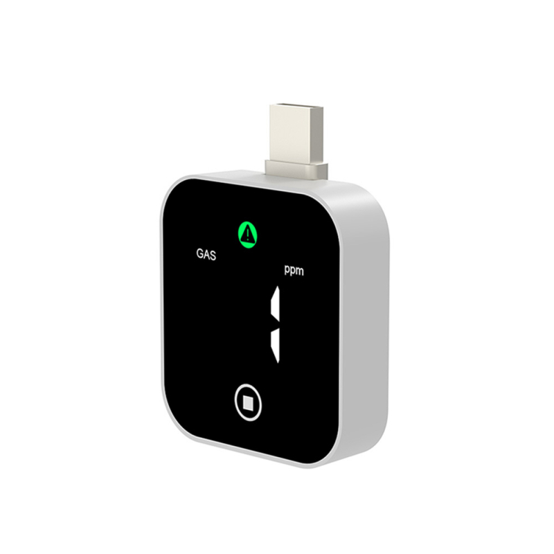 Detektor CO a metánu pre vozidlá, 2 v 1, rozsah 0-500 ppm, USB 5V napájanie, rozlíšenie 1 ppm, model DM339-CO/METHANE