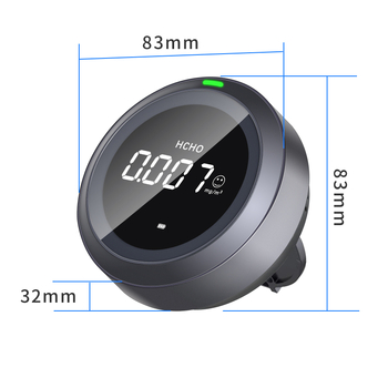 Преносим детектор за качество на въздуха, модел PTH-1 на Test Xiaofei, температурен обхват -10 до 40 °C, точност 0.001 mg/m³, захранване с батерия