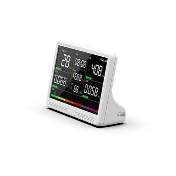 Lofita Ak22a Детектор за качество на въздуха – Десет в едно: формалдехид, въглероден диоксид (CO2), PM2.5/PM10, TVOC, температура и влажност; модел Ak22a, обхват 0-2000, точност 1 ppm