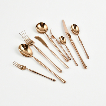 Set pribora od nehrđajućeg čelika, ručno izrađeno, pogodan za sve dobne skupine, jednostavan stil