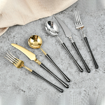 Set pribora od nehrđajućeg čelika, ručno izrađeno, pogodan za sve dobne skupine, jednostavan stil