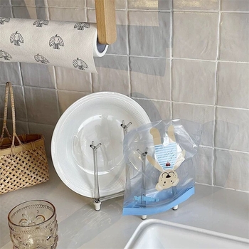 Уникален пластмасов регулируем телескопичен държач за чаши с отцеждане за стъклени чаши