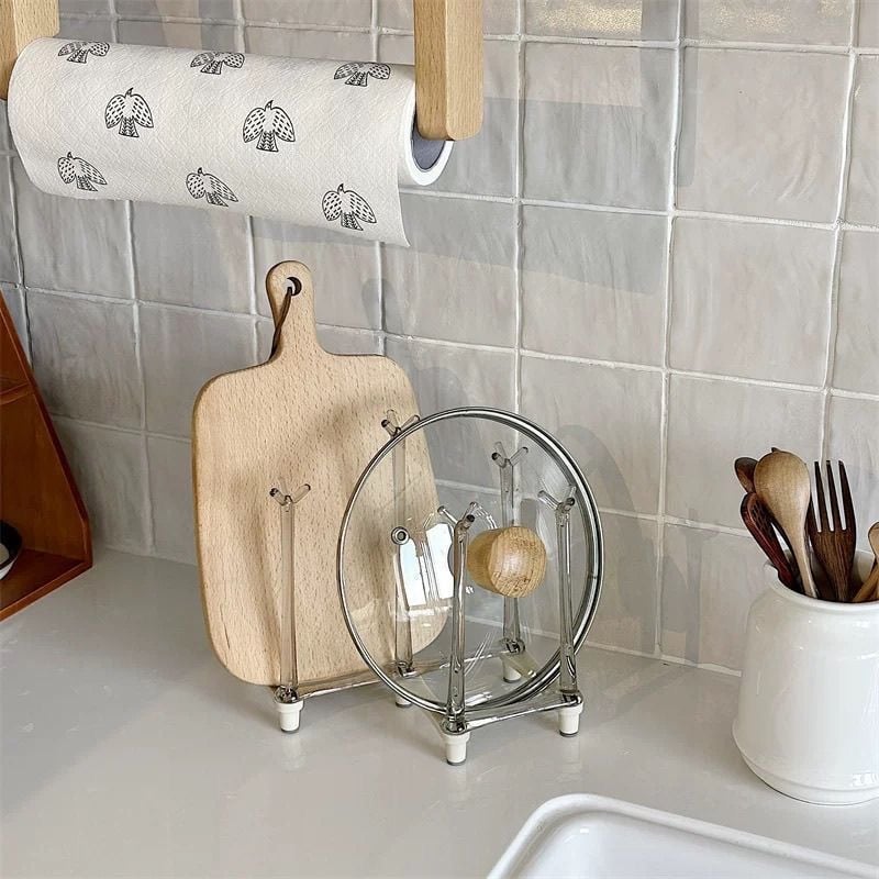 Уникален пластмасов регулируем телескопичен държач за чаши с отцеждане за стъклени чаши