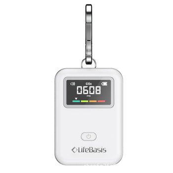 Мини NDIR CO2 детектор за мониторинг на въздуха, модел BCM02, диапазон 400–5000 ppm, точност ±(50 ppm + 5%), захранване Type-C