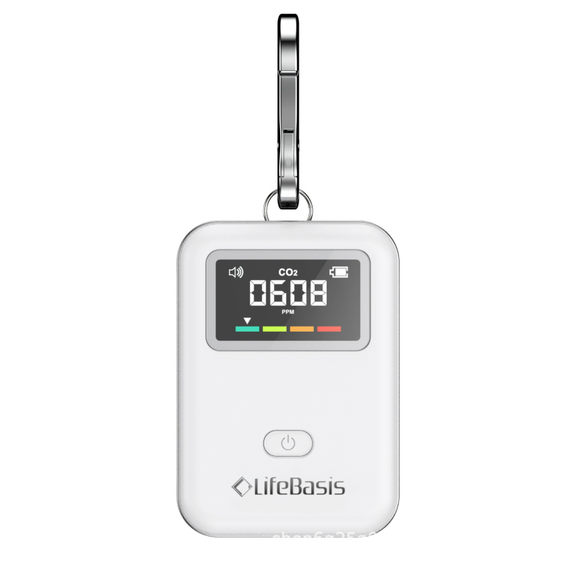 Мини NDIR CO2 детектор за мониторинг на въздуха, модел BCM02, диапазон 400–5000 ppm, точност ±(50 ppm + 5%), захранване Type-C