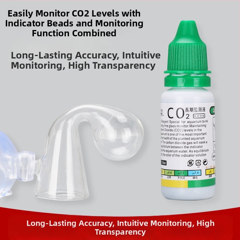 Монитор за концентрация на CO2 за аквариум и засадени резервоари — стъклено тяло, 60 g, нормални спецификации