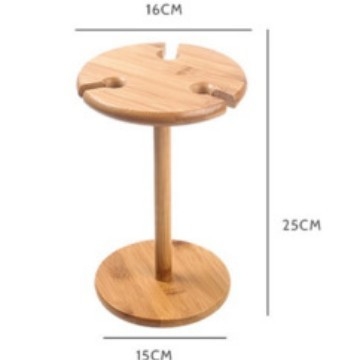 Držač čaša za vino bez bušenja, drvo/bambus, moderni minimalistički dizajn, paket 10 kom