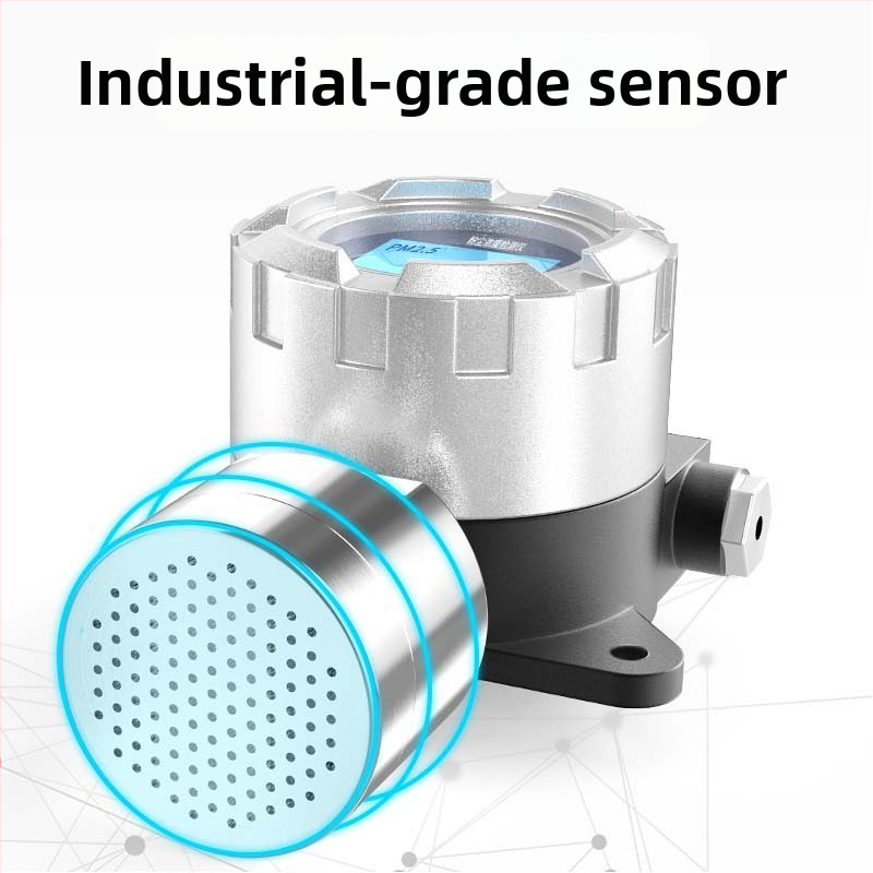 Explozívne odolný detektor koncentrácie prachu pre priemyselnú dielňu — Model Dze015, rozsah merania 0.01 ppm (prispôsobiteľný), presnosť ≤3% fs, napájanie AC, merané objekty: prach z rezania kovov a brúsenie.