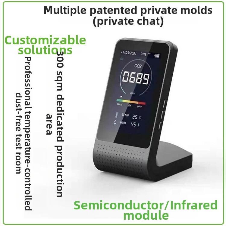 Vnútorný CO2 detektor s TFT displejom, presnosť 100 ppm, model T03