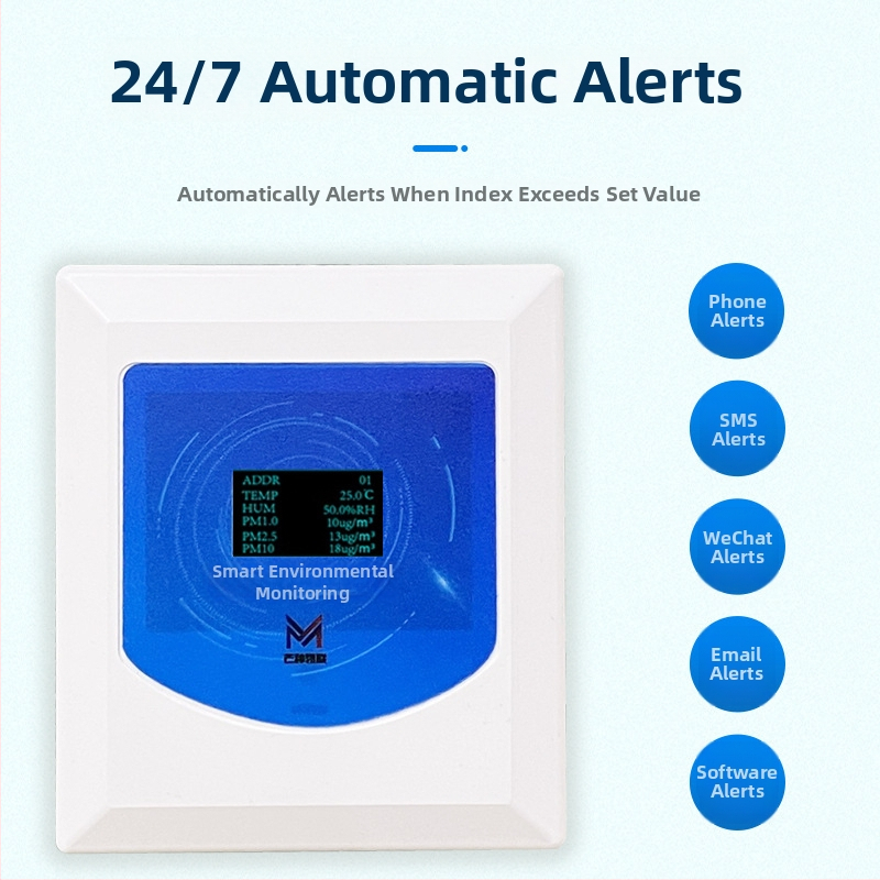 Všetko v jednom senzor kvality vzduchu – CO2, formaldehyd, TVOC, PM2.5, teplota a vlhkosť