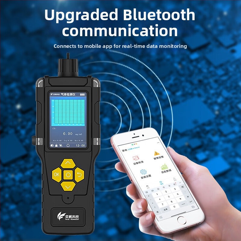 Ručný detektor prachu pre dielenský výfuk, TSP detektor a VOC alarm