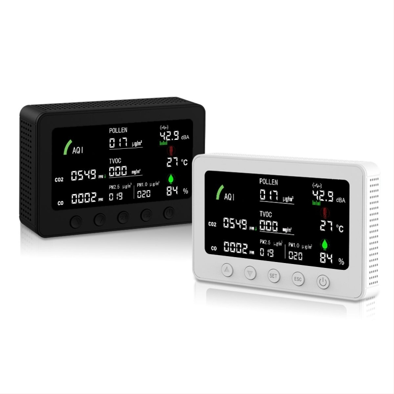 Inteligentný detektor kvality ovzdušia 11v1: CO, CO2, TVOC, PM2.5, PM10 senzory