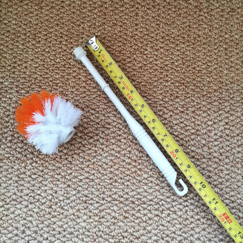 Монтирана на стената тоалетна четка, разглобяема еднократна глава, пластмасова конструкция