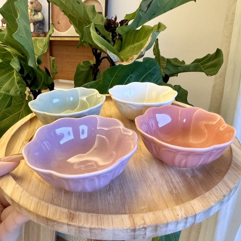 Unique keramički tanjur za grickalice od bone china, jednostavan stil, mogućnost tiskanja logotipa