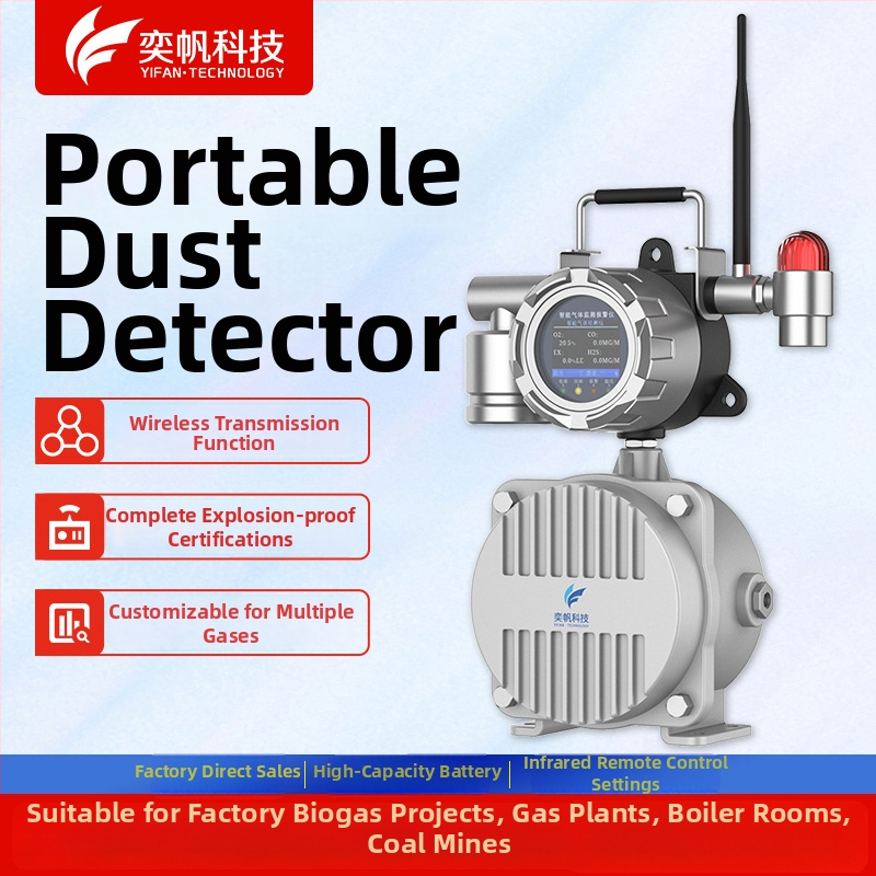 Priemyselný prenosný detektor plynov s výbušnou ochranou, napájanie batériou, model PLT-ST400, meria O2, CO, H2S a horľavé plyny, presnosť 0.01