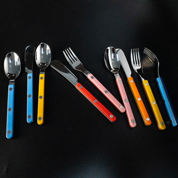 Set posuđa od nehrđajućeg čelika, zapadnog stila, luksuzan, ručno izrađen, prilagodljiv, vjenčani dar