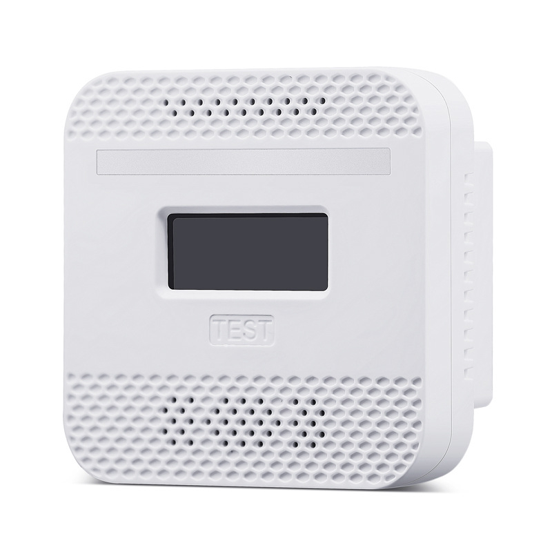 Detector infraroșu 2 în 1 CO și fum, detecție la 360°, 0–55°C, 4,5V, montaj pe perete, interior