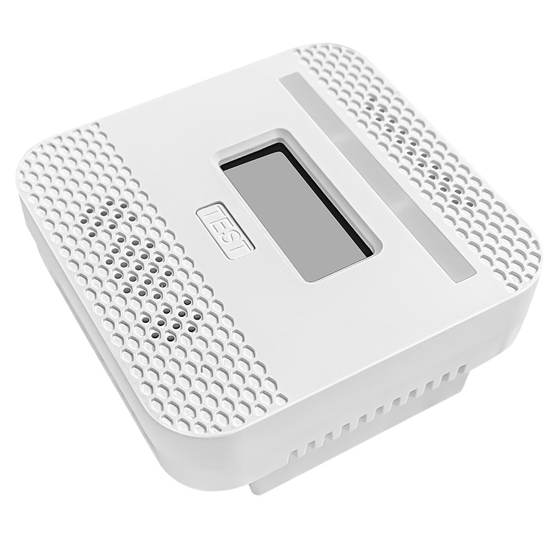 Detector infraroșu 2 în 1 CO și fum, detecție la 360°, 0–55°C, 4,5V, montaj pe perete, interior