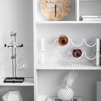 Držač za čaše od kovanog željeza, montaža bez bušenja, moderan minimalistički stil