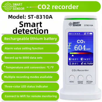 Xima Vnútorný detektor kvality ovzdušia ST8310A – formaldehyd, PM2.5, CO2 a prach