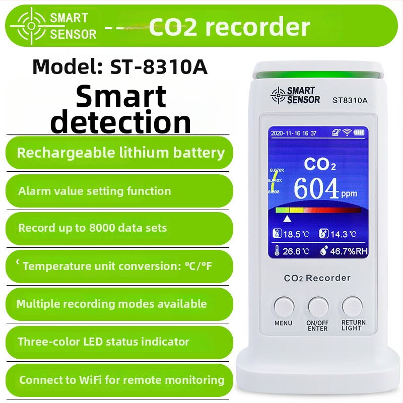 Xima Vnútorný detektor kvality ovzdušia ST8310A – formaldehyd, PM2.5, CO2 a prach