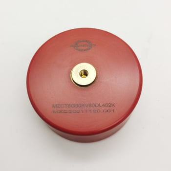 Meizhi kerámiás impulzus kondenzátor, modell MZCT8G-60KV-60-2DL-152K, 60 kV magas frekvencia, epoxy bevonat, dielektromos veszteség 0,2%, osztály A
