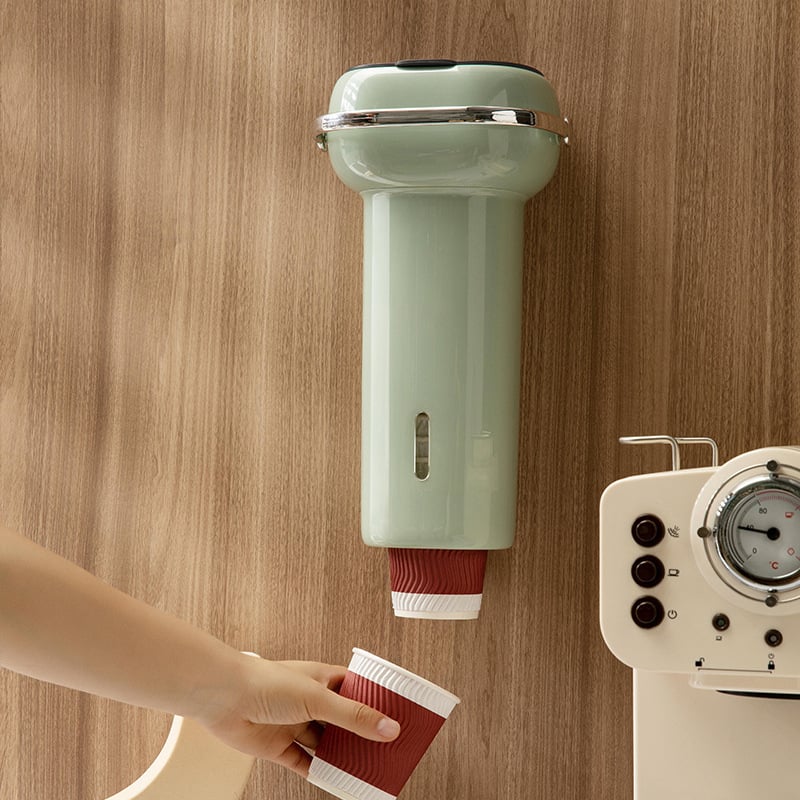 Zidni držač za čaše, plastični, lagani luksuzni retro stil, montaža bez bušenja