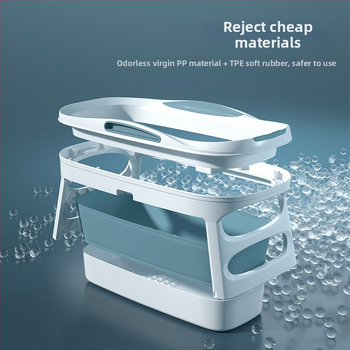 Αναδιπλούμενος κάδος μπάνιου από PP για ενήλικες, φορητή μπανιέρα για το μπάνιο