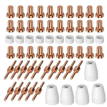 40A plazma elektróda és vágócsúcs készlet – PT-31, levegőplazma vágás, MIG120-hoz kompatibilis