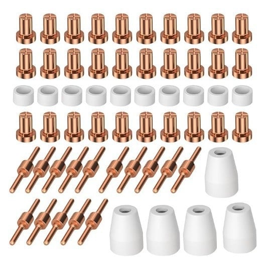 40A plazma elektróda és vágócsúcs készlet – PT-31, levegőplazma vágás, MIG120-hoz kompatibilis