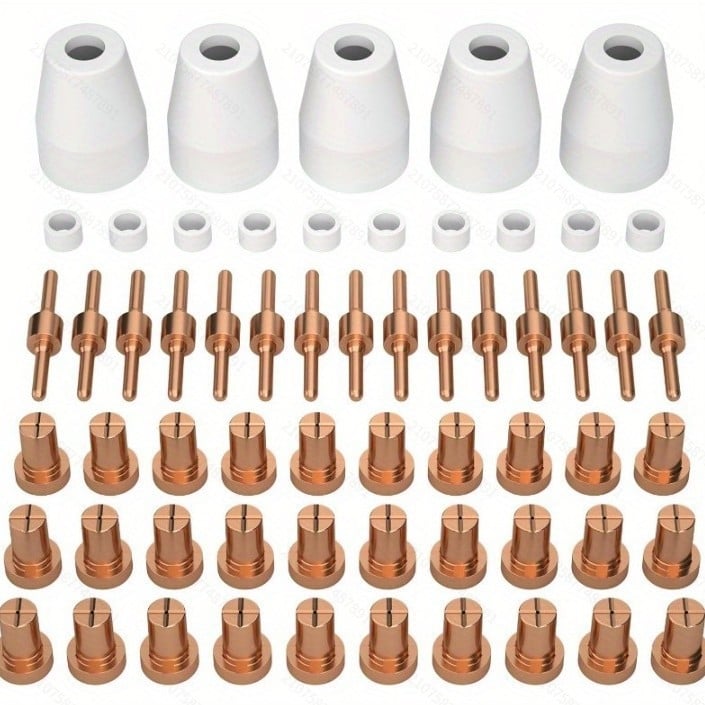 40A plazma elektróda és vágócsúcs készlet – PT-31, levegőplazma vágás, MIG120-hoz kompatibilis