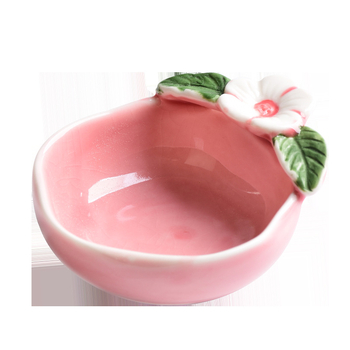 Porcelanska zdjela za maske lica s glazurom ledenih pukotina, nepravilnog oblika, cvjetni uzorak, svjež i sladak stil