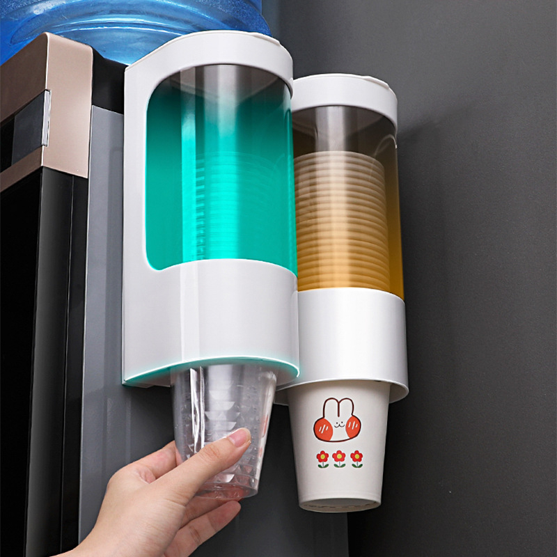 Plastični držač čaša s usisnom čašom – kućni držač za čaše i prostor za pohranu (Plastika, Usisna čaša, Kreativan stil, Kućna upotreba)