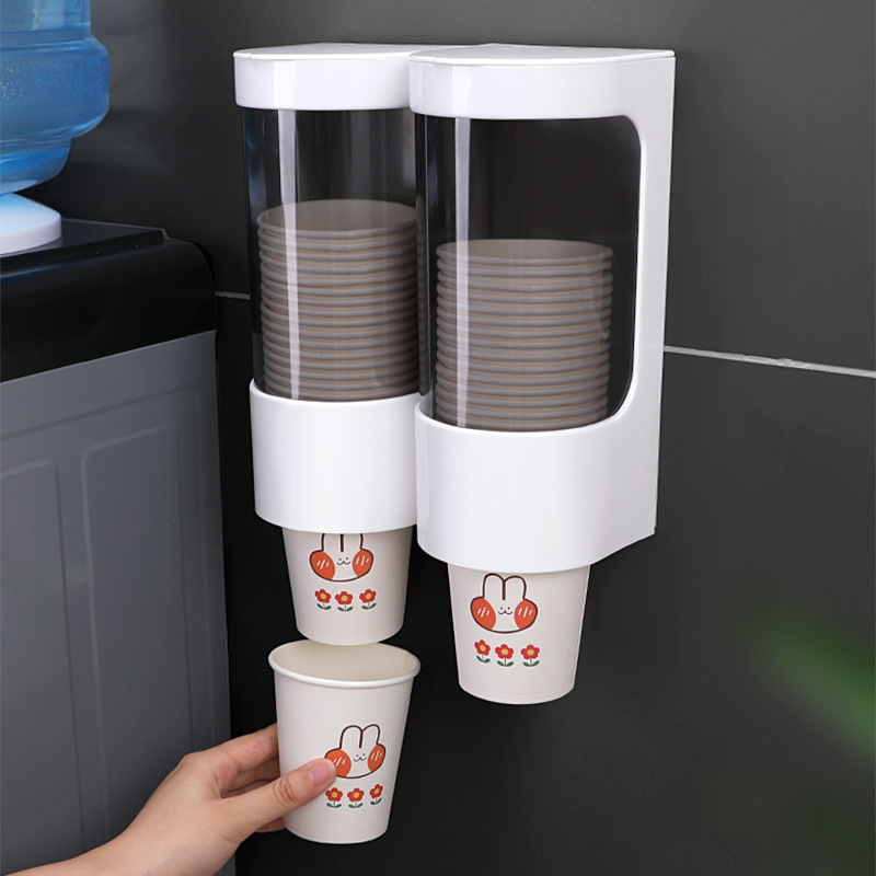 Plastični držač čaša s usisnom čašom – kućni držač za čaše i prostor za pohranu (Plastika, Usisna čaša, Kreativan stil, Kućna upotreba)