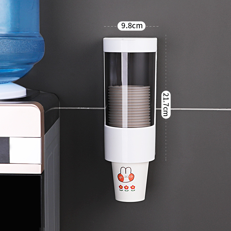 Plastični držač čaša s usisnom čašom – kućni držač za čaše i prostor za pohranu (Plastika, Usisna čaša, Kreativan stil, Kućna upotreba)