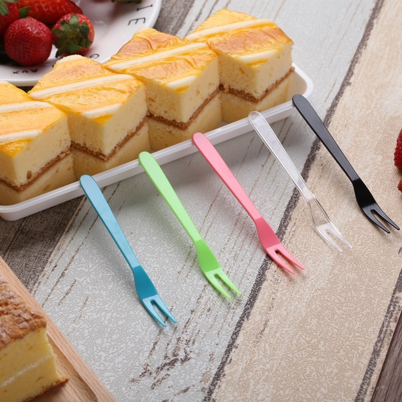 Jednokratne plastične vilice za voće, 200 komada u pakiranju, biorazgradive, nije sigurno za mikrovalnu, proizvedeno od neovisnog proizvođača