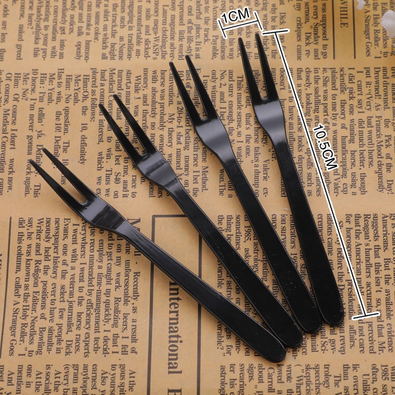 Jednokratne plastične vilice za voće, 200 komada u pakiranju, biorazgradive, nije sigurno za mikrovalnu, proizvedeno od neovisnog proizvođača