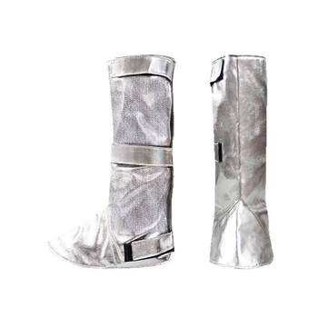 Nožni zaštitnik od aluminijske folije za visoke temperature, vatrootporan i plamenootporan, zaštita od prskanja metala tijekom kovanja, produženi štitnik za nogu