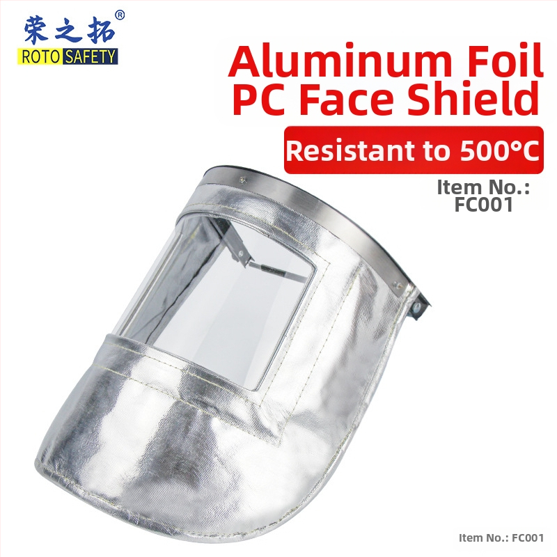 Chránič nohy z hliníkovej fólie pre vysoké teploty, ohňovzdorný a plameňochranný, ochrana proti striekajúcem kovom pri výrobe, predĺžený chránič nohy
