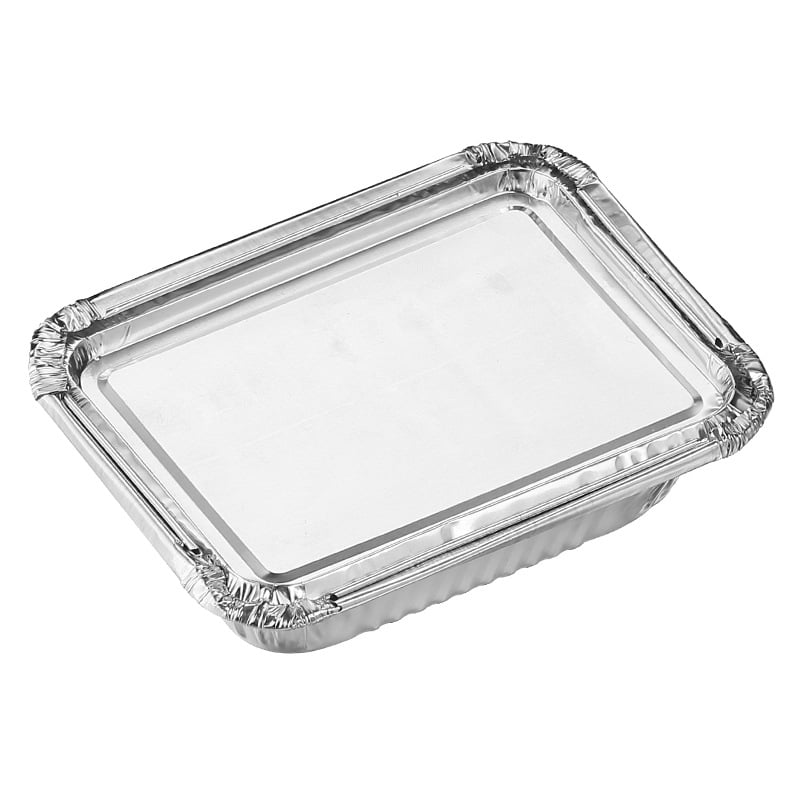 Jednokratna kutija od aluminijske folije, pravokutnog oblika, s prilagodljivim logotipom, mogućom prilagodom obrade, pakiranje 1000 komada