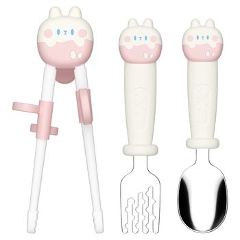 Mobiko dječji trening štapići za jelo – ABS materijal, set od 4 komada, cartoon stil, od 12 mjeseci