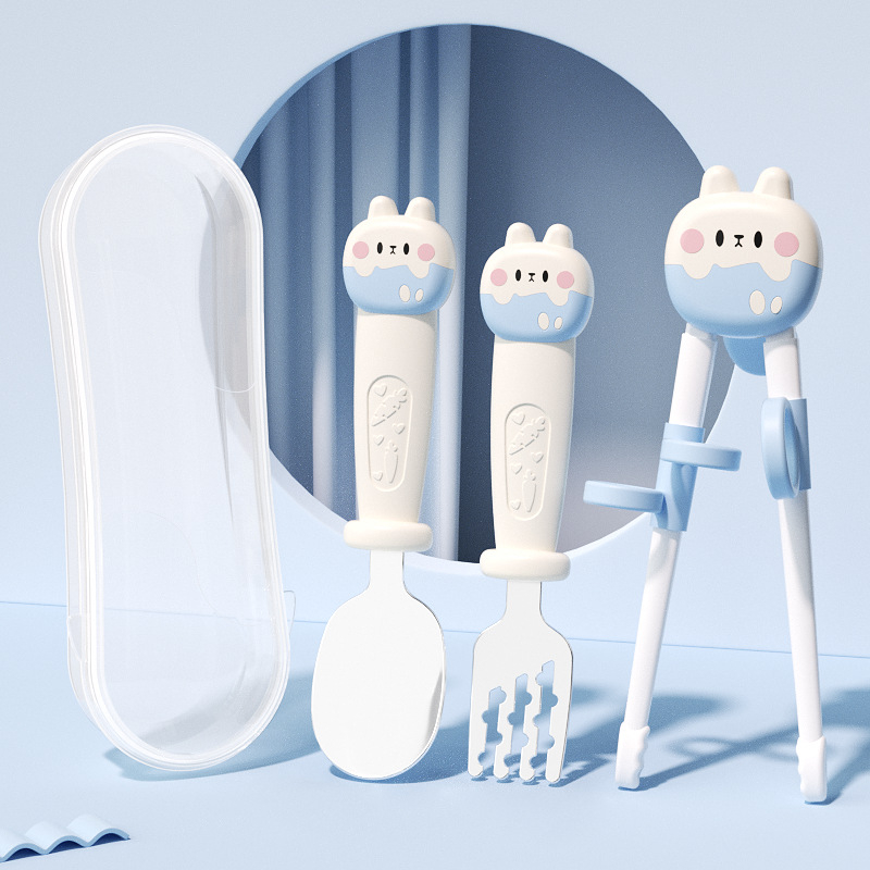 Mobiko dječji trening štapići za jelo – ABS materijal, set od 4 komada, cartoon stil, od 12 mjeseci