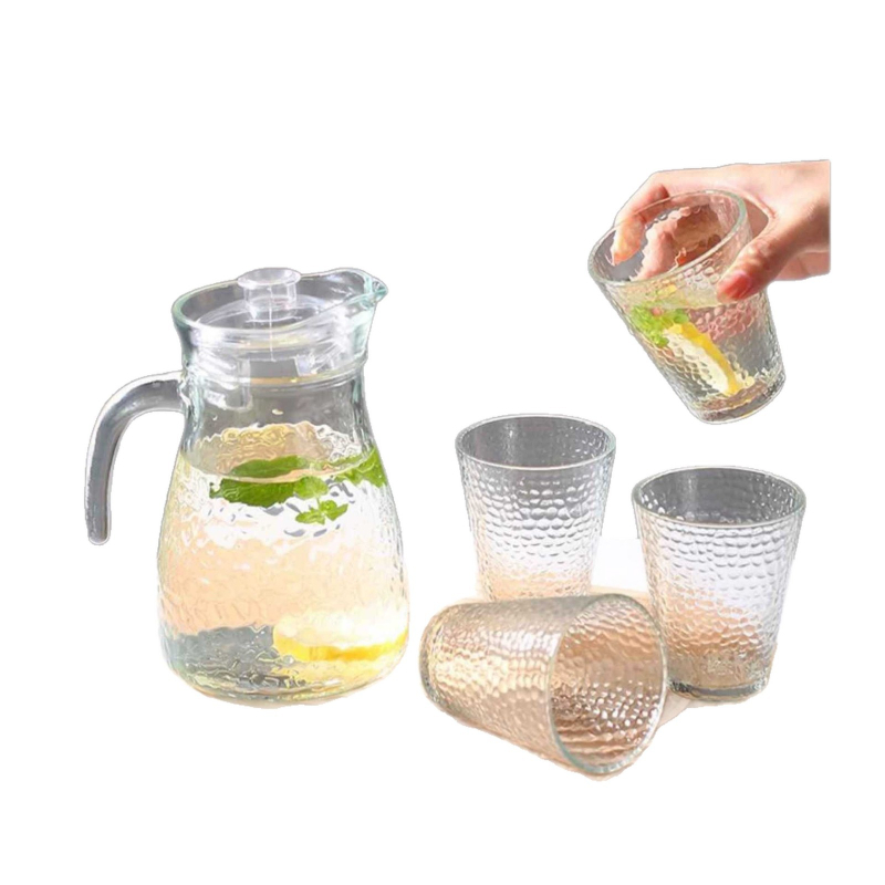 Staklena čajna kanica s velikim kapacitetom - set pića s prozirnim čašama, kineskog stila