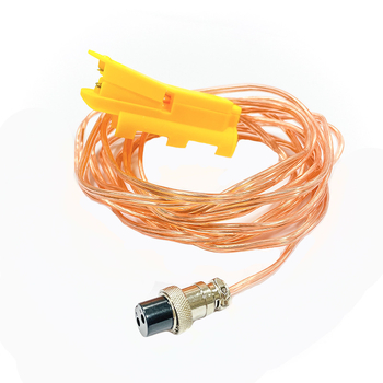 Pistolj za zavar argonskim lukom – kabel za kontrolu s integriranim bakrenim kontaktom, bez jezgre prekidača, s dvopolnim avionskim konektorom