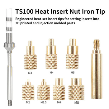 Αντάπτορας ακίδων συγκόλλησης με βιδωτή σύνδεση για TS100/101 και Pine64 Pinecil σειρές συγκόλλησης